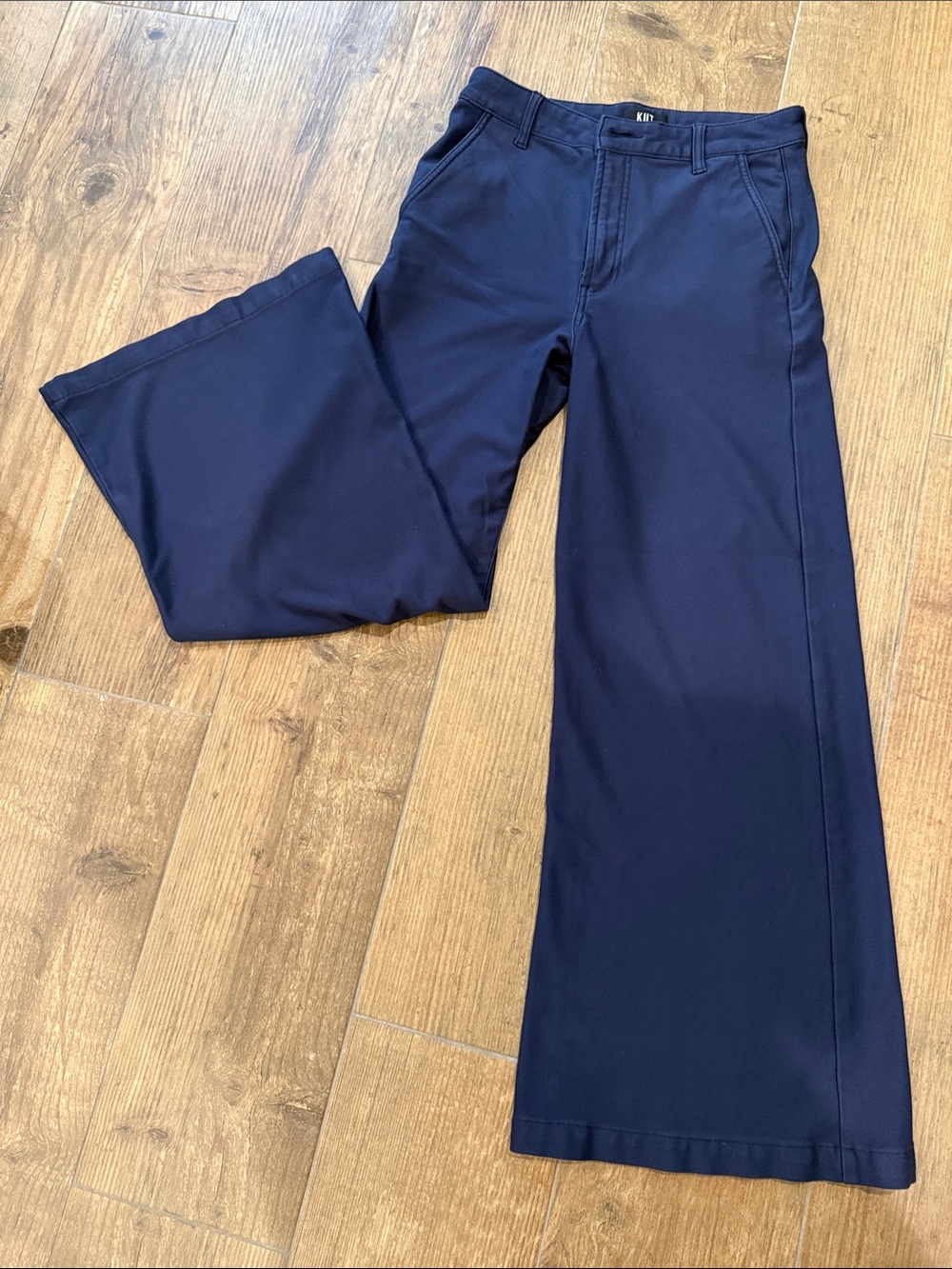 Kut from the Kloth Women's Navy Wide-Leg Trousers